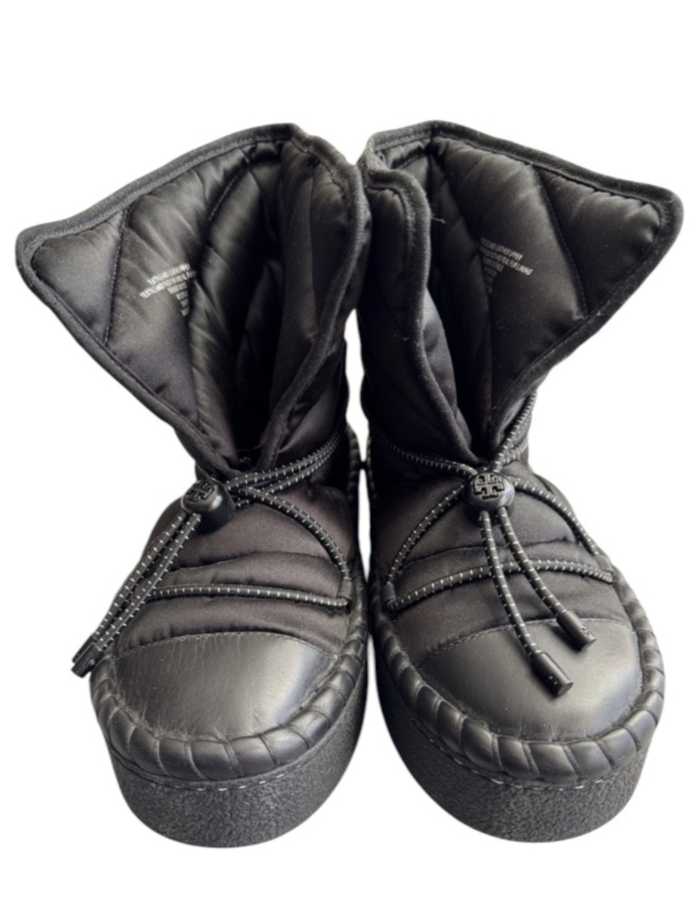 NWOB Tory Burch Shearling Lined Sleeping Bag Boots Black Size 6